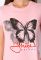 Футболка жіноча з принтом Метелик 148P333-9 (рожевий)