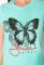 Футболка жіноча з принтом Метелик 148P333-9 (світло-бірюзовий)