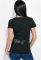 Футболка жіноча з текстовим принтом81P1332 (чорний)
