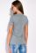 Футболка жіноча з квітковою нашивкою 148P016-6 (синій/меланжевий)
