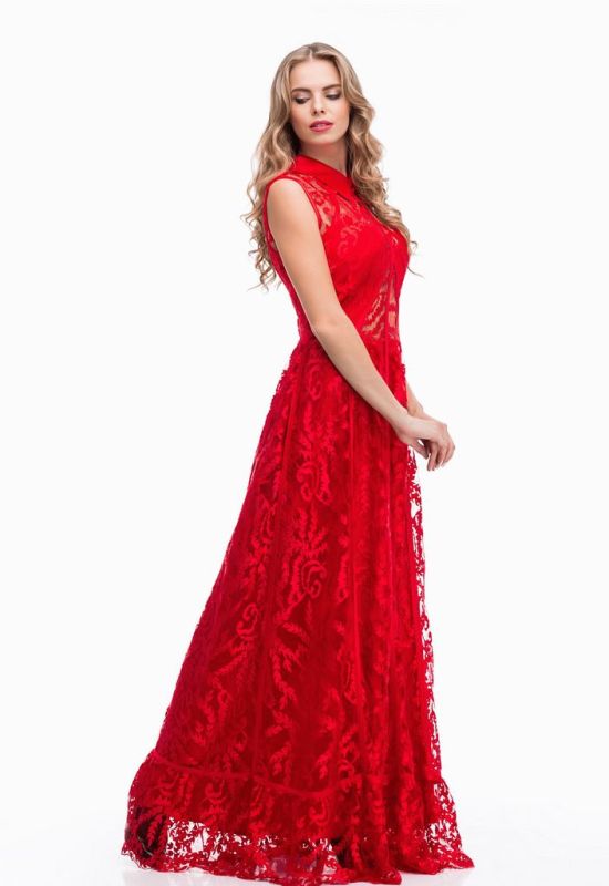 G 0769 1 Вечірня сукня - сорочка (червоний)