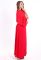 G 2122 Вечірнє плаття в стилі року з імітованою накидкою (червоний)