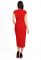 G 2142 9 Платье вечернее с запАхом на поясе (красный)