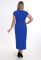 G 2142 9 Платье вечернее с запАхом на поясе (синий)