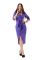 G 2142 AD Сукня вечірня з запахом на поясі (фіолетовий)