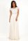 G 2266 Сукня вечірня з гіпюровим верхом та шифоновим низом (бежевий)