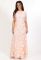 G 2296 AB Сукня вечірня гіпюрова зі спідницею (персиковий)