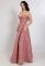 G 2349 Платье вечернее с мягким бюстом на брителях (розовый)