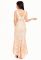 G 3070 Платье вечернее с юбкой-годе из гипюра (персиковый)