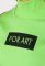 Гольф женский с надписями свободного покроя 32P037 (салатовый)