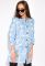 Кардиган с цветочным принтом 148P498 (голубой)