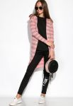 Кардиган женский 129P026 (розовый/серый)
