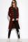 Жіночий кардиган 129P026 (чорний/червоний)