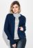 Кардиган женский без застежки приятный к телу 217V001 (темно-синий)