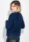 Кардиган женский без застежки приятный к телу 217V001 (темно-синий)