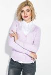 Кардиган женский под рубашку 446K002 (сиреневый)