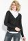 Жіночий кардиган під сорочку 446K002 (чорний)