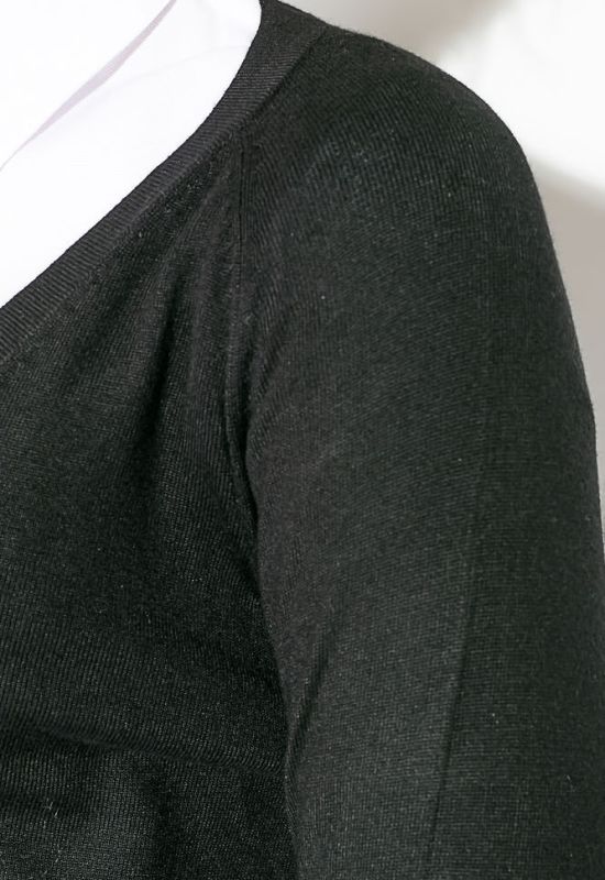 Кардиган женский под рубашку 446K002 (черный)