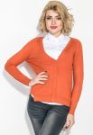 Кардиган женский под рубашку 446K002 (терракотовый)
