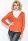 Кардиган женский под рубашку 446K002 (терракотовый)