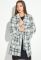 Кардиган женский теплый 64PD304 (белый/черный)
