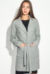Кардиган женский теплый 64PD304 (серый/меланжевый)