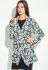 Жіночий кардиган теплий 64PD304 (чорний/білий)