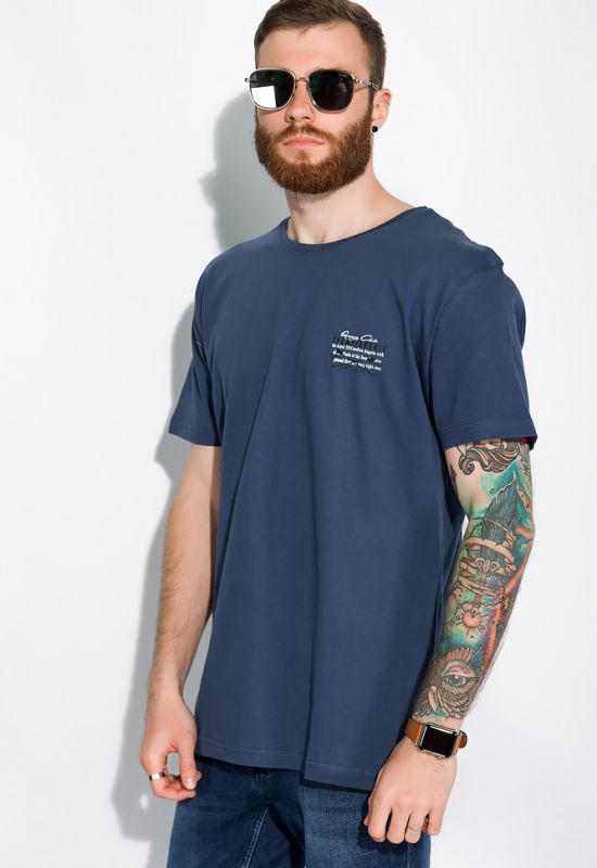 Бавовняна футболка 148P114-6 (синій)