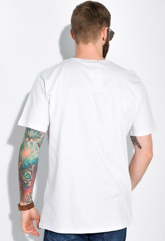 Бавовняна футболка 148P114-7 (білий)