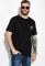Хлопковая футболка 148P114-7 (черный)