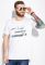 Хлопковая футболка с надписью 148P114-8 (белый)