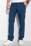 Хлопковые брюки 148P205 (джинсовый)