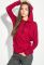 Худі жіноче стильне 64PD158 (червоний/меланжевий)