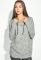 Худі жіноче стильне 64PD158 (сірий/меланжевий)