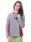 КЛ 046 Кофта жіноча (сірий/вишневий)
