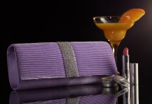 Клатч форми baguette c драпіруванням HY024 (бузковий)