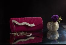 Клатч із оксамиту зі стразами форми baguette HY0170 (мікс кольорів)