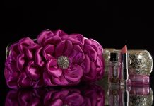 Клатч квітка H2984 (бузковий)