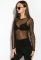 Кофта-сетка женская 120PO014 (черный)
