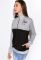 Кофта женская 120PO3467 (черный/серый)