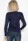 Кофта женская декорированная пуговицами 81PD161 (темно-синий)