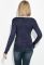 Кофта женская на пуговицах с карманами 81PD02 (темно-синий)