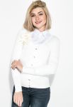 Кофта женская с бантиками на груди 81PD815 (молочный)