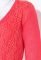Кофта жіноча з кркужевом на ґудзиках 81PD174 (кораловий)