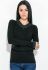 Кофта жіноча з мереживом на рукаві та вирізі 81PD8006 (чорний)