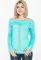 Кофта жіноча зі спущеними плечима 81PD13346 (ментоловий)