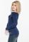 Кофта женская с спущенными плечами 81PD13346 (темно-синий)
