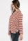 Кофта жіноча в смужку 516F073 (теракотовий)