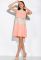 Кокетлива сукня 120PMA1644 (молочний/персиковий)