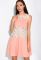 Кокетлива сукня 120PMA1644 (молочний/персиковий)